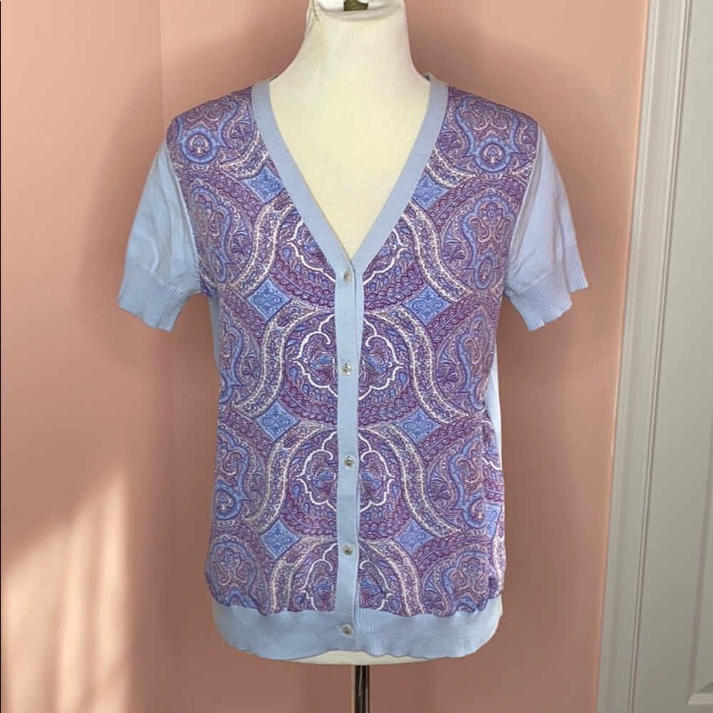 ISAAC MIZRAHI LIVE! Short Sleeve Cardigan